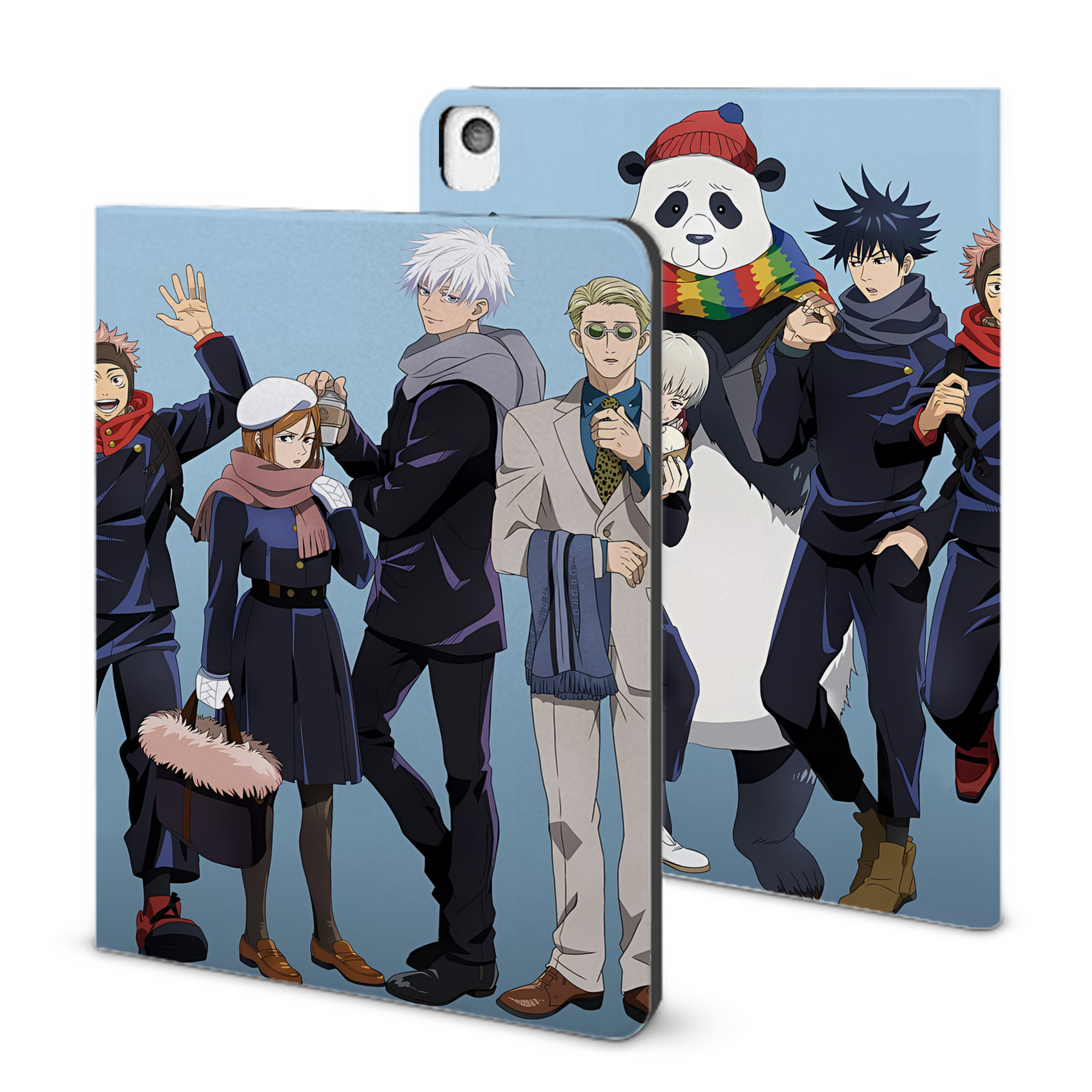 （画像用） 呪術廻戦 Jujutsu Kaisen IPadケース ペンホルダー付き ブックスタイルデザイン